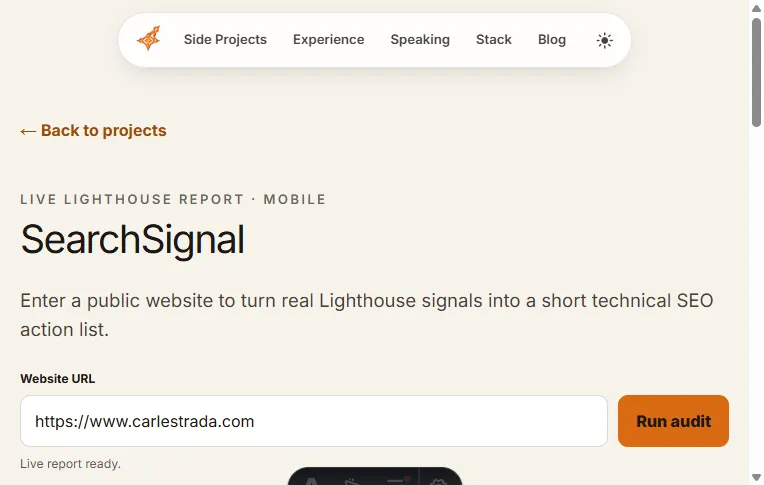 SearchSignal screenshot